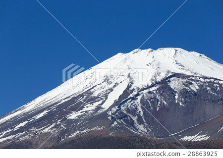 Shizuoka _ Houyanaga crater opening Mt. Fuji 28863925