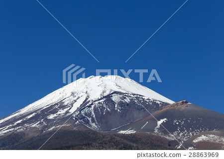 Shizuoka _ Houyanaga crater opening Mt. Fuji 28863969