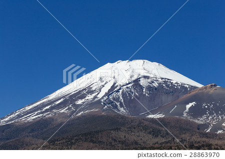 Shizuoka _ Houyanaga crater opening Mt. Fuji 28863970