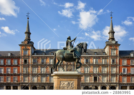 Plaza Mayor in City of Madrid in Spain Plaza Mayor in City of Madrid in Spain 28863991