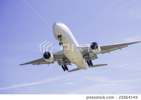 飛機降落波音777-200 28864549