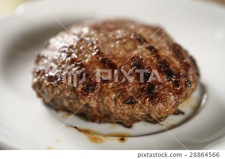 beef cutlets on small white plate beef cutlets on small white plate 28864566