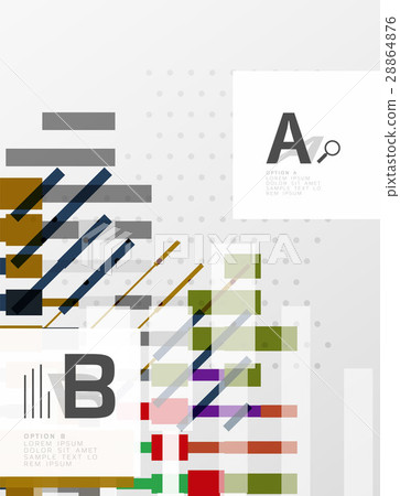 Geometrical abstract background with infographics 28864876