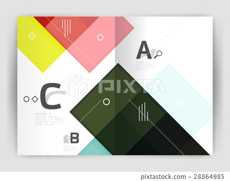 Business a4 business brochure geometrical template 28864985