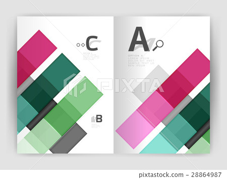 Business a4 business brochure geometrical template 28864987