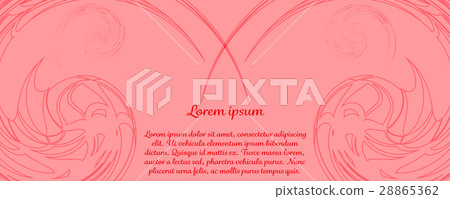 Beautiful banner with flowers. 28865362