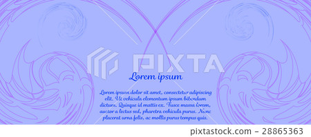 Beautiful banner with flowers. 28865363