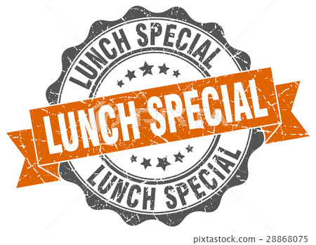 lunch special stamp. sign. seal 28868075