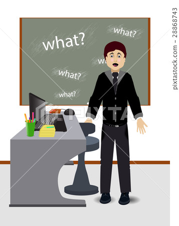 teacher at the table. concept of education. teacher at the table. concept of education. 28868743