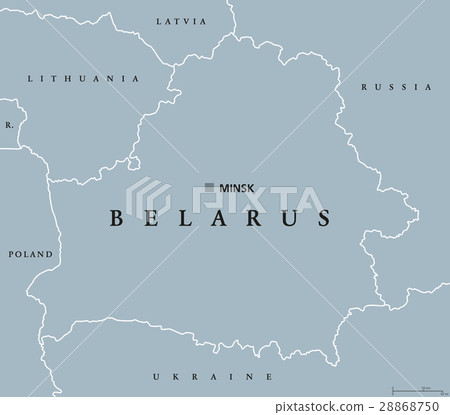 Belarus political map Belarus political map 28868750