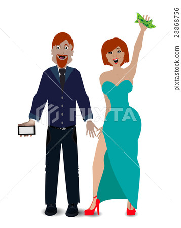 a pair of lovers on a white background 28868756