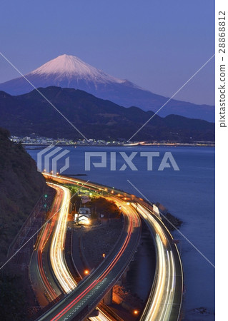From Mt. Fuji night view in winter 28868812