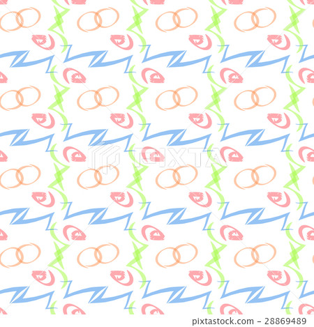 scribble. seamless pattern children s illustration 28869489