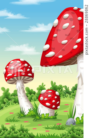 Vertical cartoon nature background for  28869862