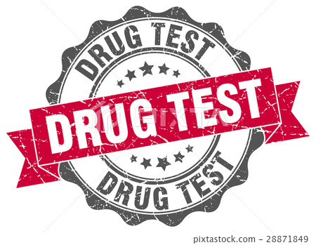 drug test stamp. sign. seal - Stock Illustration [28871849] - PIXTA