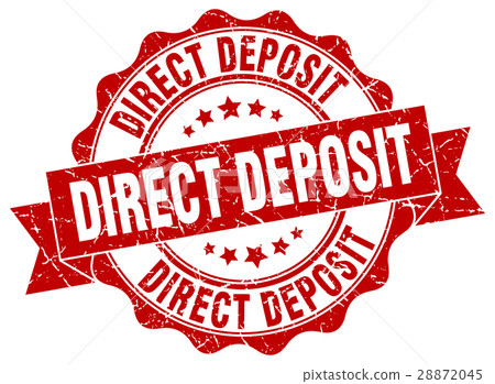 direct deposit stamp. sign. seal - Stock Illustration [28872045] - PIXTA