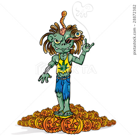 zombie rock cartoon zombie rock cartoon 28872382