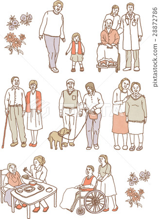 Nursing care illustration 28872786