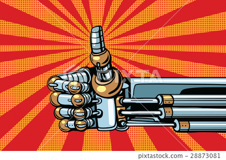 Robot thumb up gesture like Robot thumb up gesture like 28873081