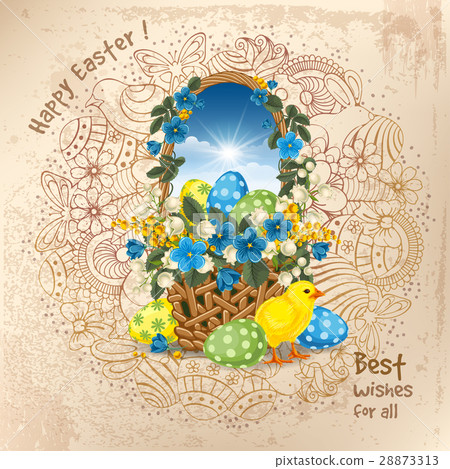 Easter greeting design 28873313
