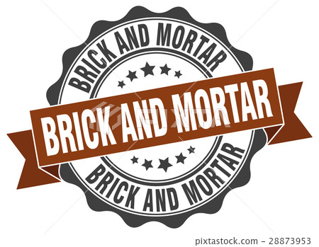brick and mortar stamp. sign. seal brick and mortar stamp. sign. seal 28873953