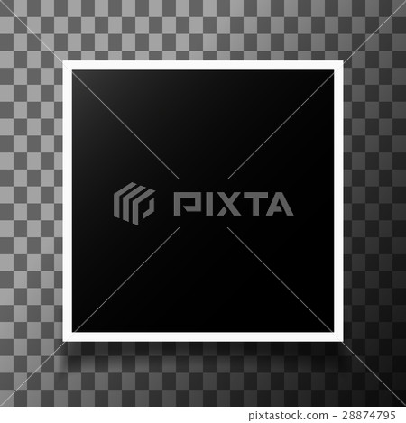 Photo frame with shadow - Stock Illustration [28874795] - PIXTA