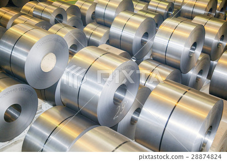 rolls of steel sheet in a plant galvanized steel 28874824
