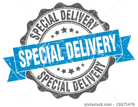 special delivery stamp. sign. seal special delivery stamp. sign. seal 28875476