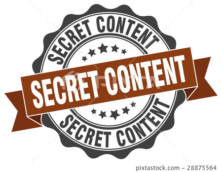 secret content stamp. sign. seal 28875564