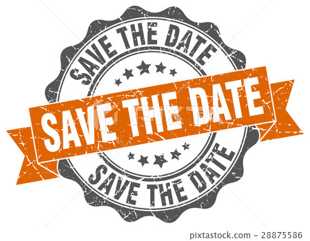 save the date stamp. sign. seal 28875586