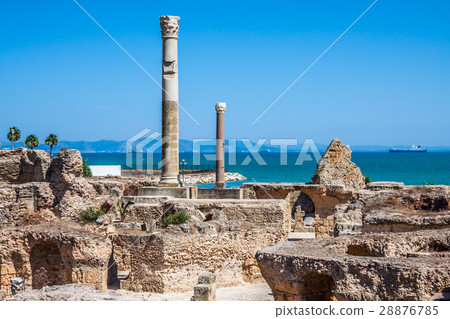Ancient ruins at Carthage, Tunisia  28876785