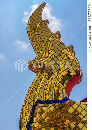 Close up of Gold Chofas representing Garuda Close up of Gold Chofas representing Garuda 28877709
