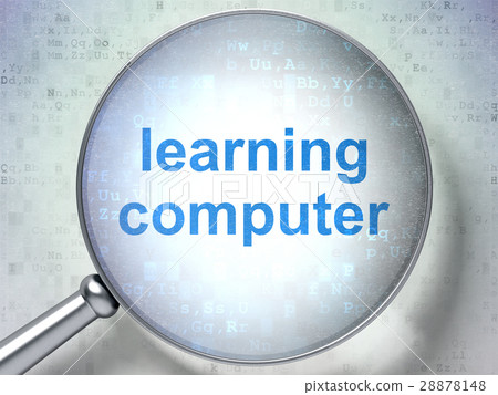 Education concept: Learning Computer with optical Education concept: Learning Computer with optical 28878148