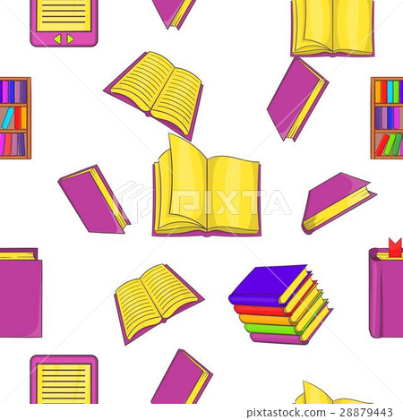Book pattern, cartoon style - Stock Illustration [28879443] - PIXTA