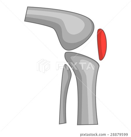 Knee replacement implant icon, cartoon style 28879599