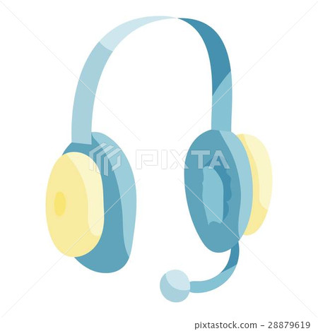 Headphones icon, cartoon style 28879619