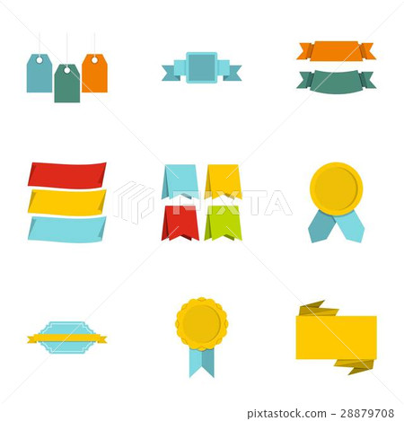 Tag icons set, flat style Tag icons set, flat style 28879708
