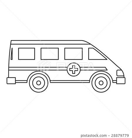 Ambulance emergency paramedic car icon Ambulance emergency paramedic car icon 28879779