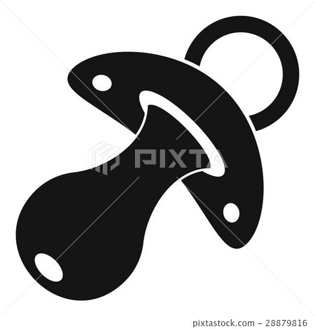 Baby pacifier icon, simple style - Stock Illustration [28879816] - PIXTA