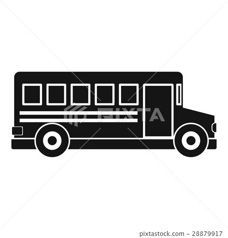 School bus icon, simple style School bus icon, simple style 28879917