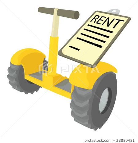 Rent segway icon, cartoon style Rent segway icon, cartoon style 28880481