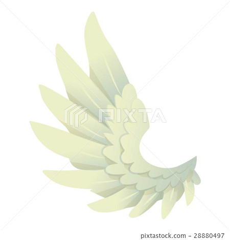Angel wing icon, cartoon style Angel wing icon, cartoon style 28880497