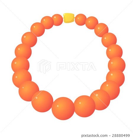 Necklace icon, cartoon style Necklace icon, cartoon style 28880499