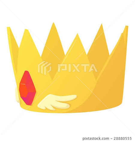 Crown icon, cartoon style Crown icon, cartoon style 28880555