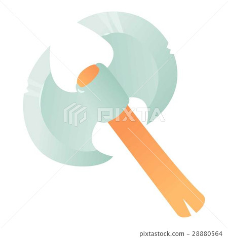 Poleaxe icon, cartoon style Poleaxe icon, cartoon style 28880564