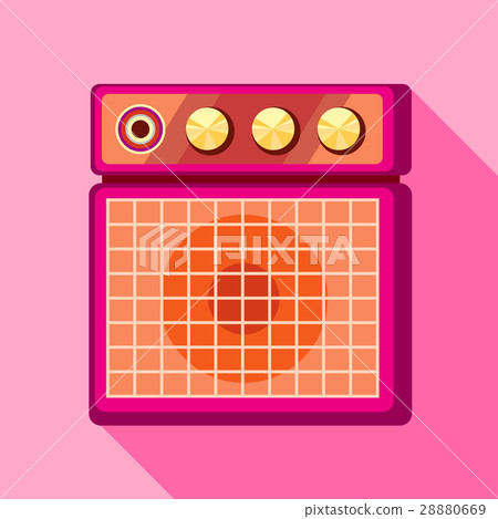 Sound speaker icon, flat style 28880669
