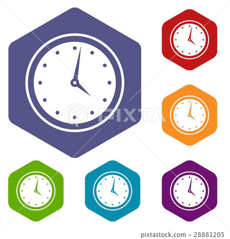 Watch icons set Watch icons set 28881205