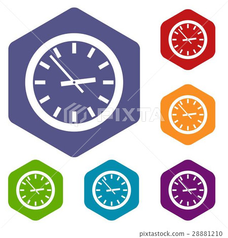 Watch icons set Watch icons set 28881210