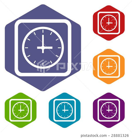 Watch icons set Watch icons set 28881326