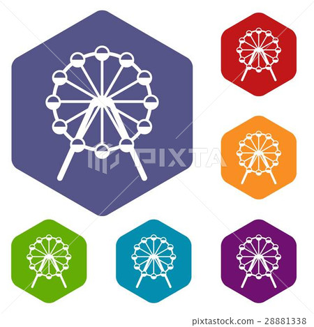 Singapore Flyer icons set Singapore Flyer icons set 28881338